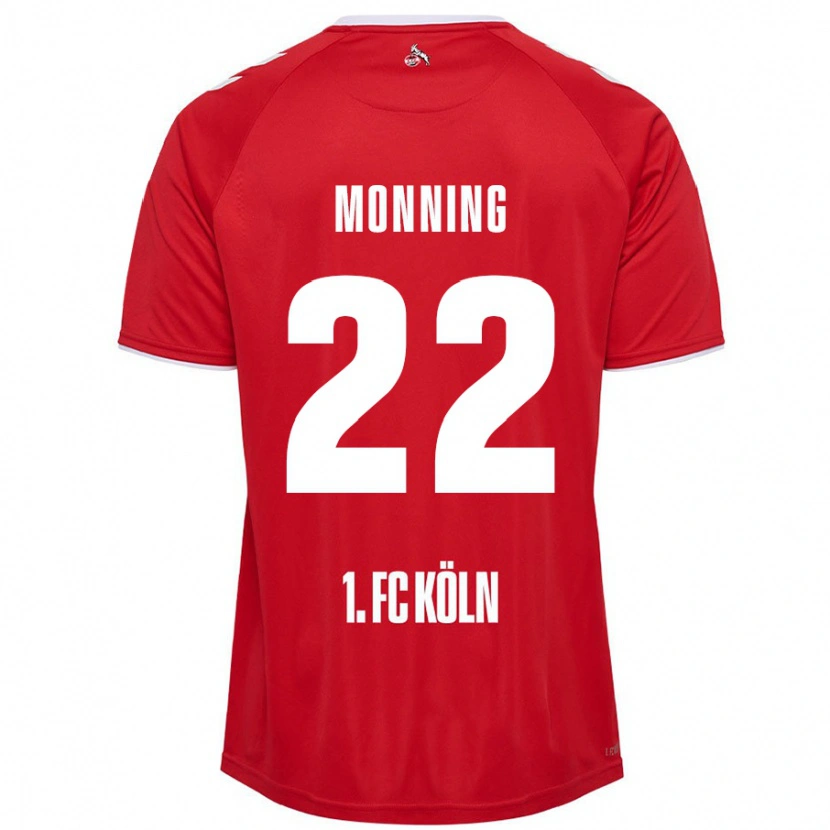 Danxen Kvinder Marlon Monning #22 Rød Hvid Udebane Spillertrøjer 2024/25 Trøje T-Shirt
