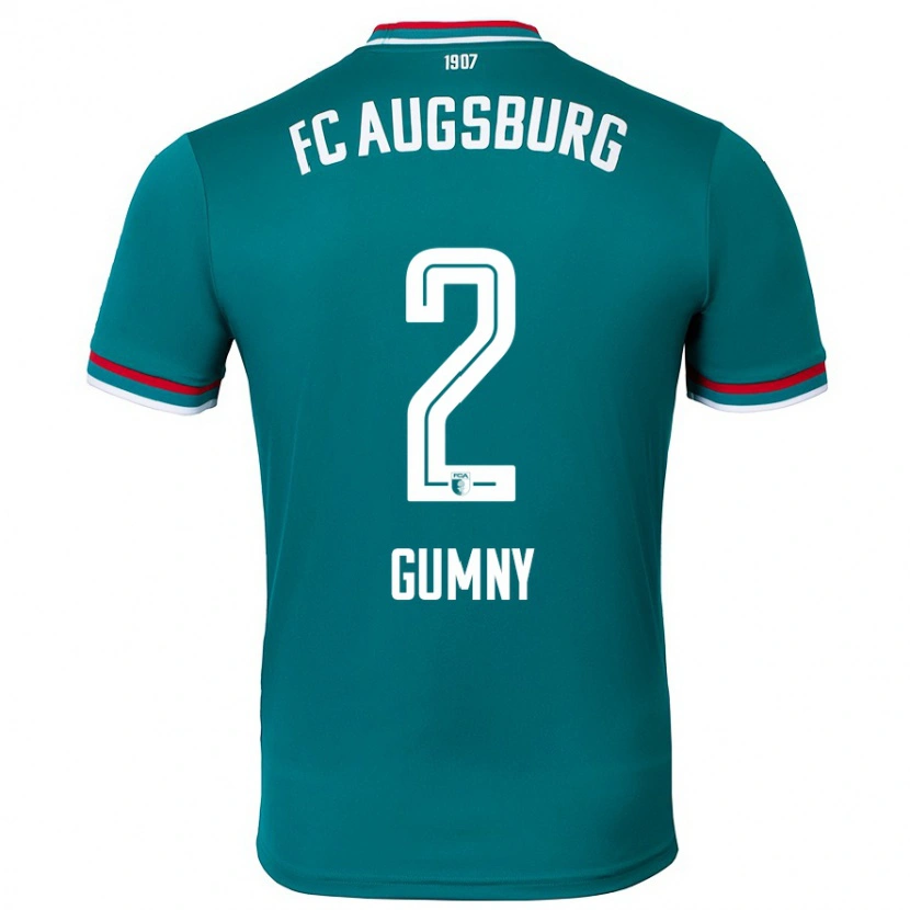 Danxen Kvinder Robert Gumny #2 Mørkegrøn Udebane Spillertrøjer 2024/25 Trøje T-Shirt