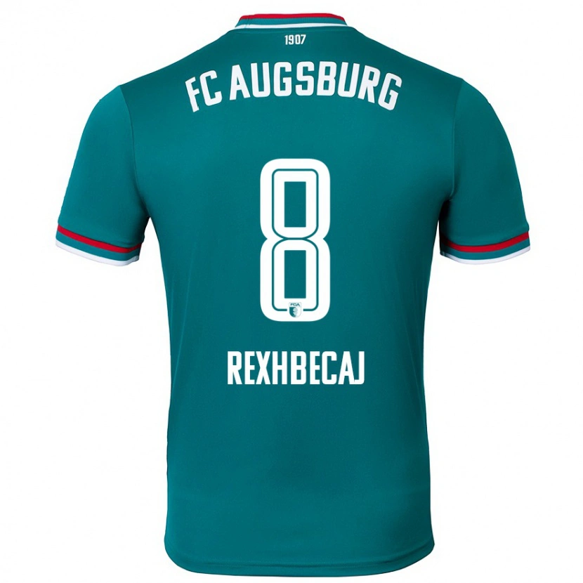 Danxen Kvinder Elvis Rexhbecaj #8 Mørkegrøn Udebane Spillertrøjer 2024/25 Trøje T-Shirt