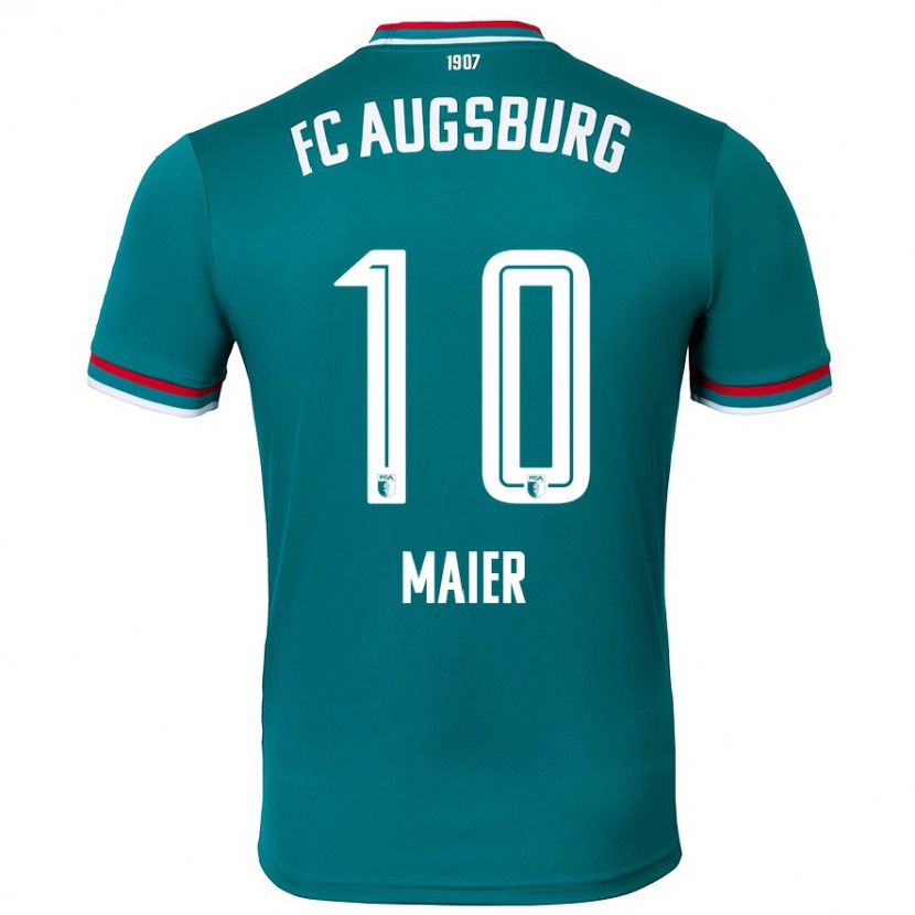 Danxen Kvinder Arne Maier #10 Mørkegrøn Udebane Spillertrøjer 2024/25 Trøje T-Shirt