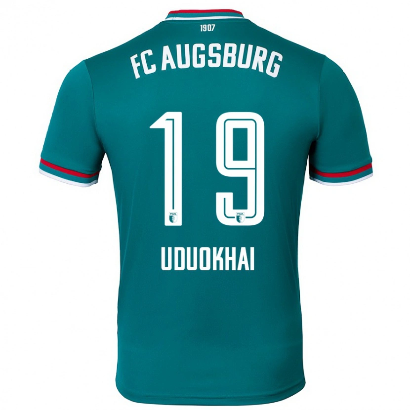 Danxen Kvinder Felix Uduokhai #19 Mørkegrøn Udebane Spillertrøjer 2024/25 Trøje T-Shirt