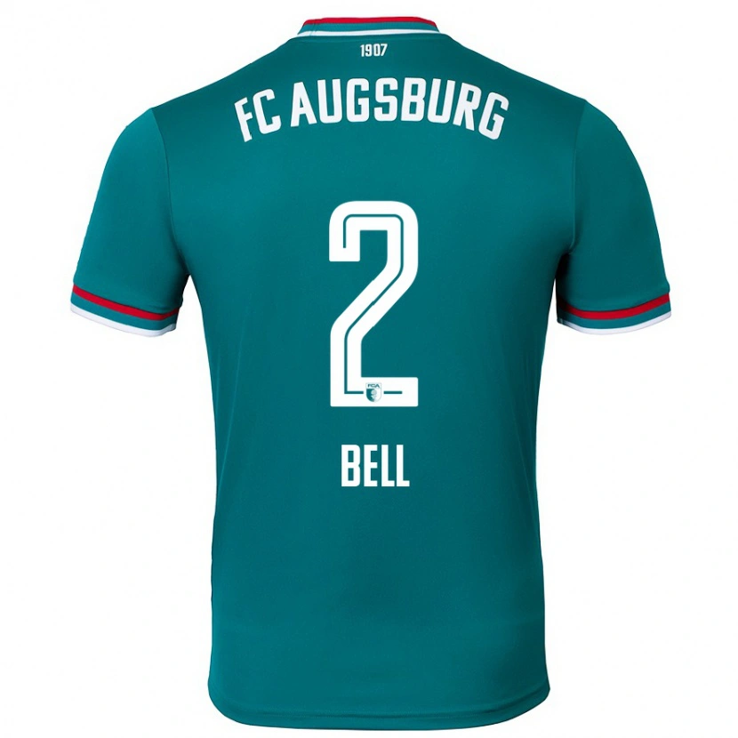 Danxen Kvinder Julian Bell #2 Mørkegrøn Udebane Spillertrøjer 2024/25 Trøje T-Shirt