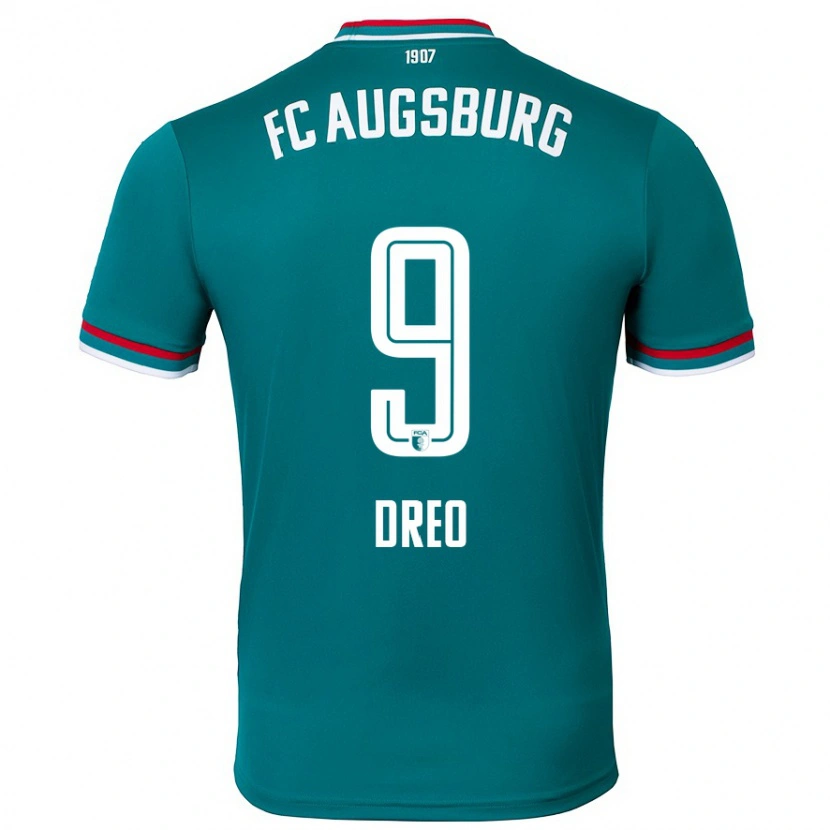 Danxen Kvinder David Dreo #9 Mørkegrøn Udebane Spillertrøjer 2024/25 Trøje T-Shirt