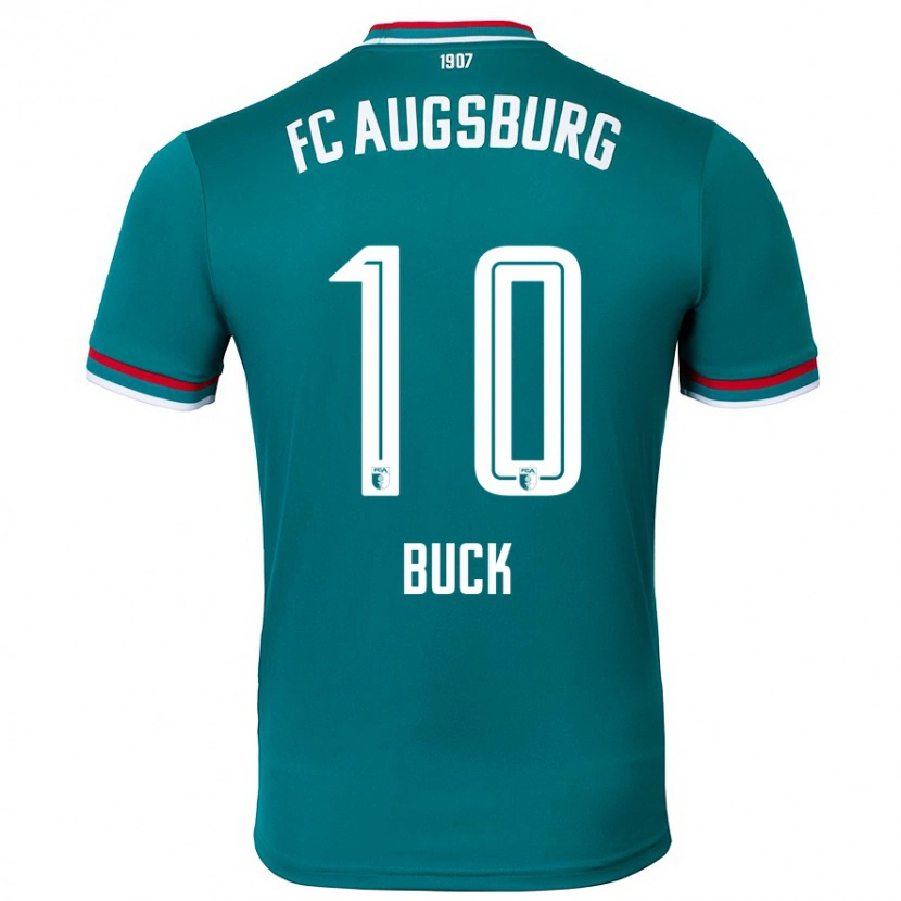 Danxen Kvinder Dustin Buck #10 Mørkegrøn Udebane Spillertrøjer 2024/25 Trøje T-Shirt