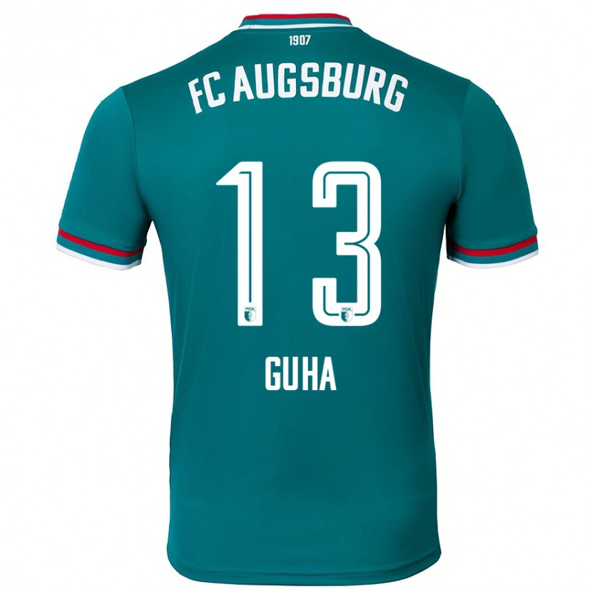 Danxen Kvinder Felix Guha #13 Mørkegrøn Udebane Spillertrøjer 2024/25 Trøje T-Shirt