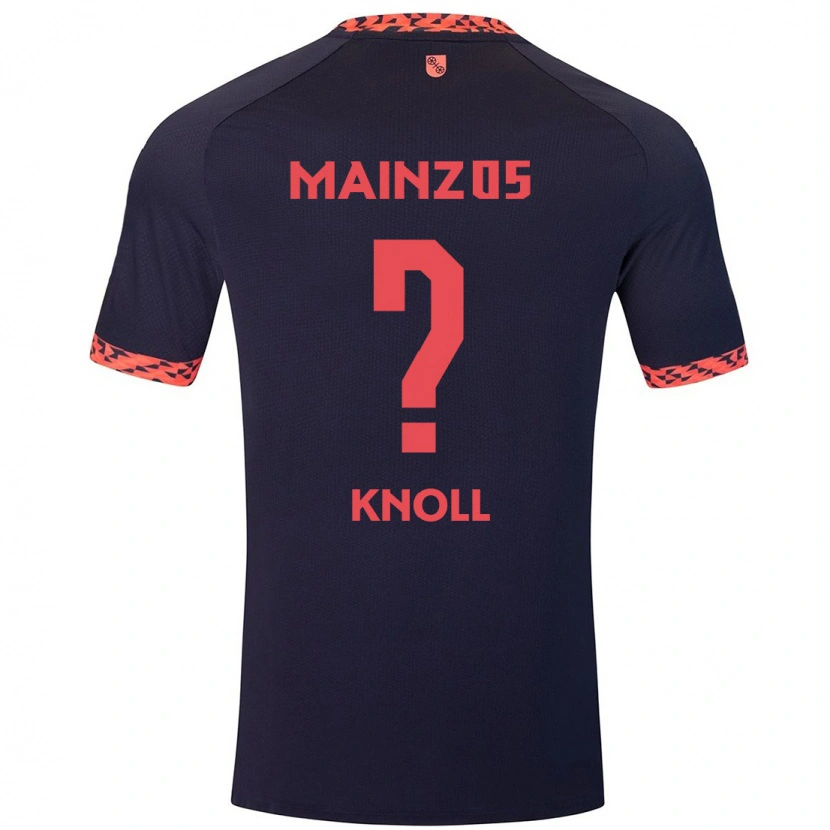 Danxen Kvinder Max Knoll #0 Blå Koralrød Udebane Spillertrøjer 2024/25 Trøje T-Shirt