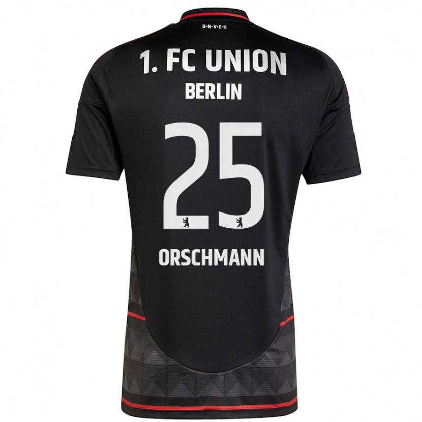 Danxen Kvinder Dina Orschmann #25 Sort Udebane Spillertrøjer 2024/25 Trøje T-Shirt