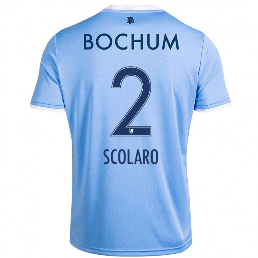 Danxen Kvinder Roberto Scolaro #2 Himmelblå Udebane Spillertrøjer 2024/25 Trøje T-Shirt
