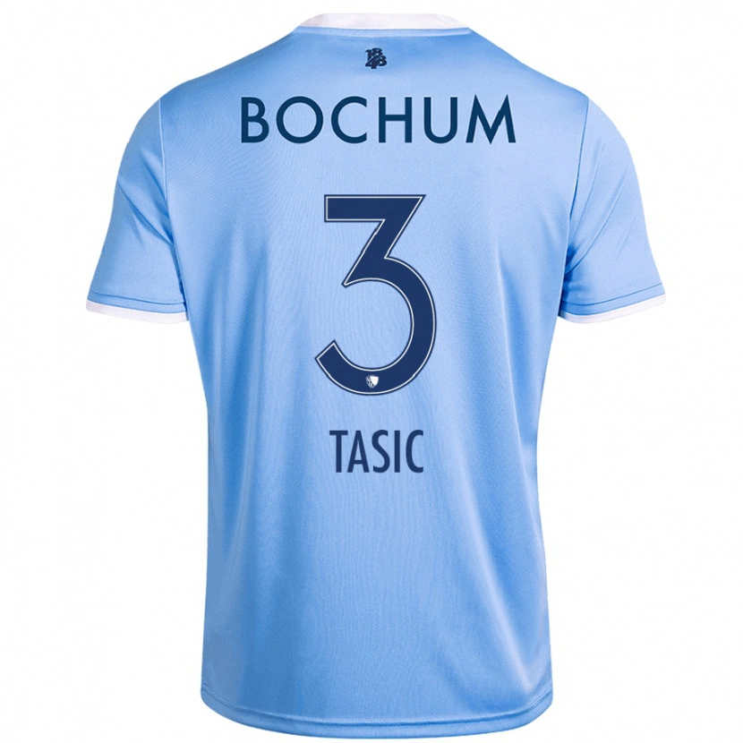 Danxen Kvinder Stevan Tasic #3 Himmelblå Udebane Spillertrøjer 2024/25 Trøje T-Shirt