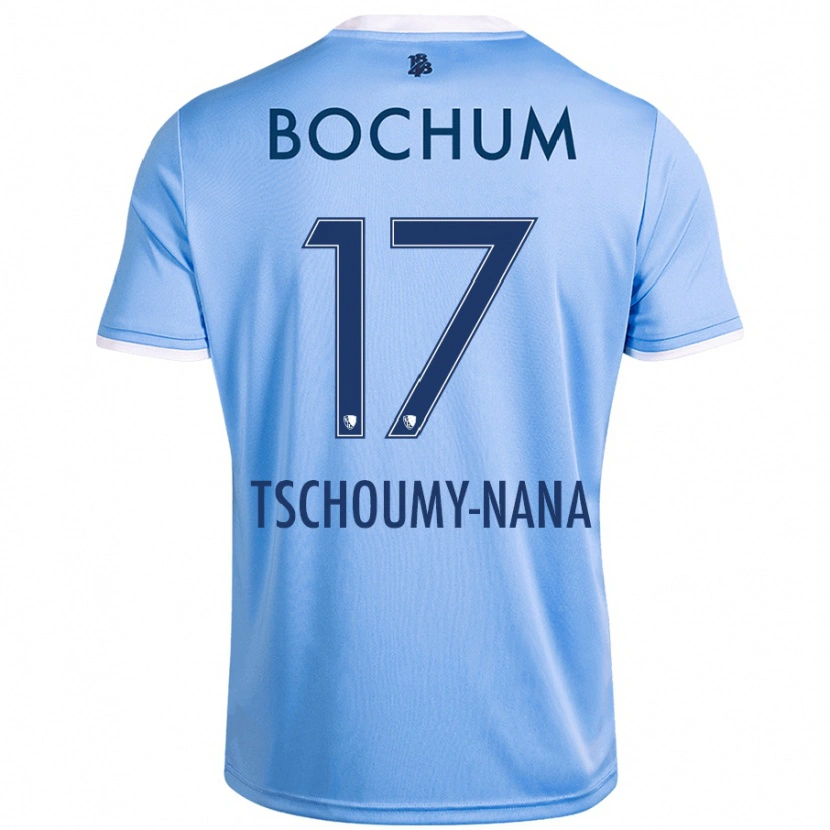 Danxen Kvinder Daryl Tschoumy-Nana #17 Himmelblå Udebane Spillertrøjer 2024/25 Trøje T-Shirt