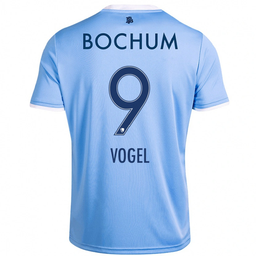 Danxen Kvinder Alessandra Vogel #9 Himmelblå Udebane Spillertrøjer 2024/25 Trøje T-Shirt