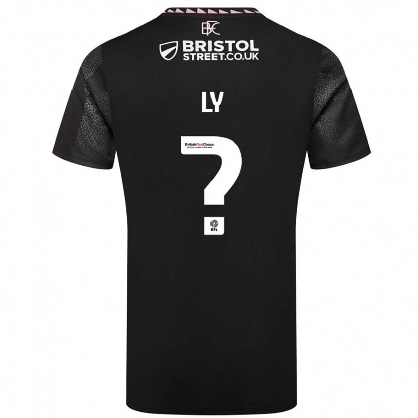 Danxen Kvinder Brandon Ly #0 Sort Udebane Spillertrøjer 2024/25 Trøje T-Shirt