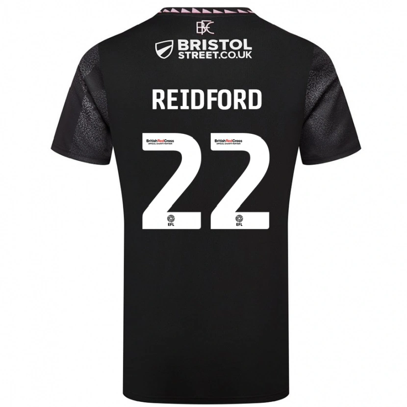 Danxen Kvinder Isabella Reidford #22 Sort Udebane Spillertrøjer 2024/25 Trøje T-Shirt