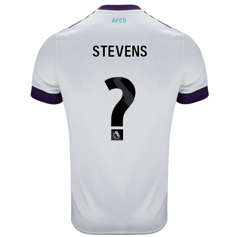 Danxen Kvinder Charlie Stevens #0 Hvid Grøn Lilla Udebane Spillertrøjer 2024/25 Trøje T-Shirt