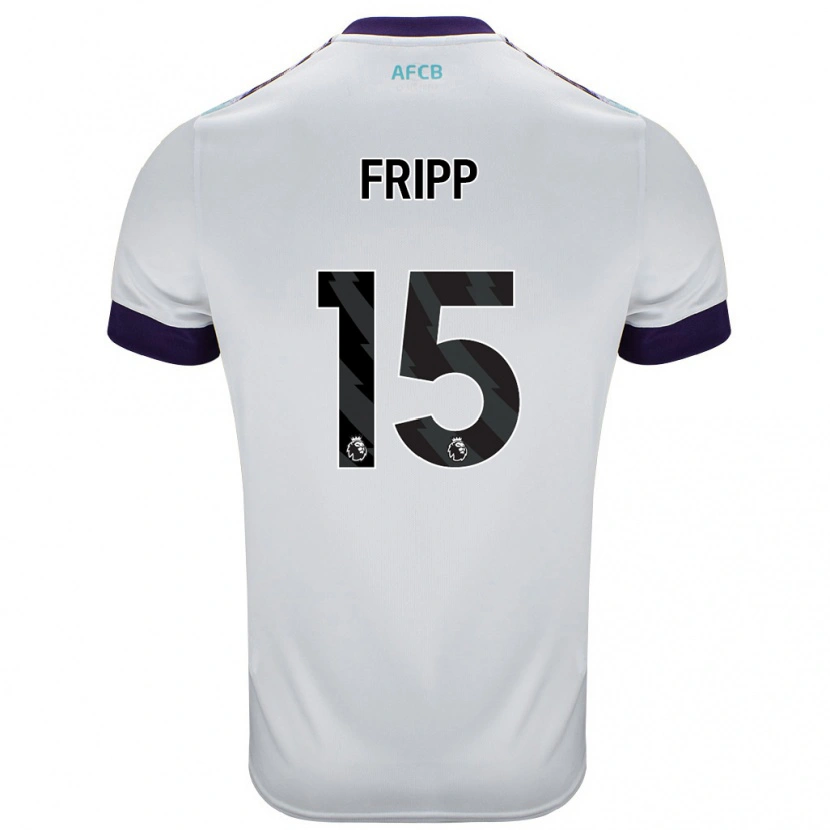 Danxen Kvinder Kelly Fripp #15 Hvid Grøn Lilla Udebane Spillertrøjer 2024/25 Trøje T-Shirt
