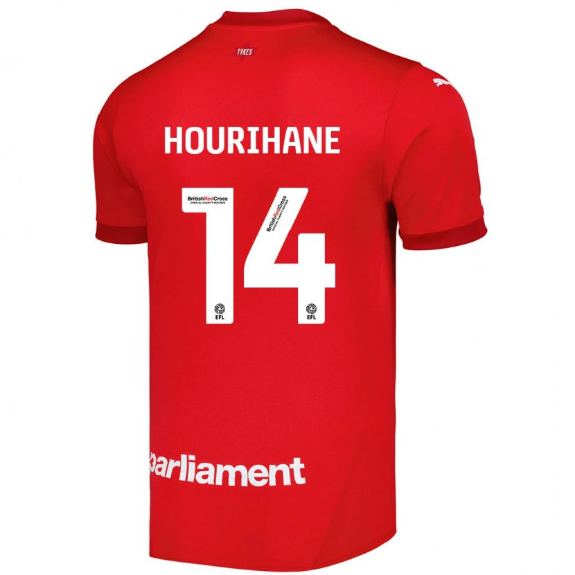 Danxen Børn Conor Hourihane #14 Rød Hjemmebane Spillertrøjer 2024/25 Trøje T-Shirt