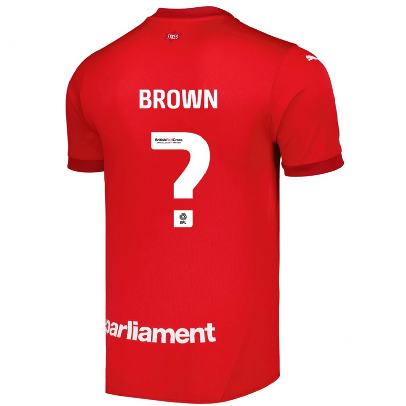 Danxen Børn Kim Brown #0 Rød Hjemmebane Spillertrøjer 2024/25 Trøje T-Shirt