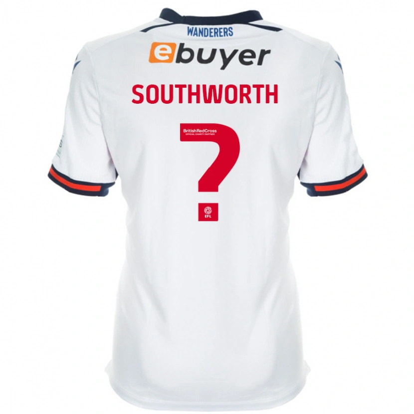 Danxen Børn Ellie Southworth #0 Hvid Hjemmebane Spillertrøjer 2024/25 Trøje T-Shirt