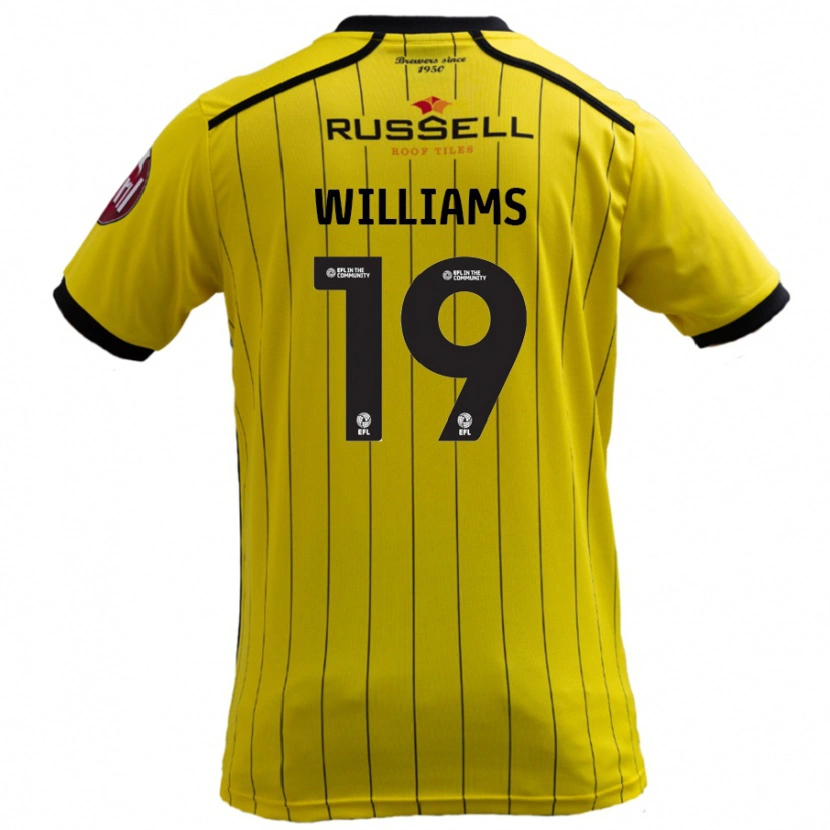 Danxen Børn Dylan Williams #19 Gul Hjemmebane Spillertrøjer 2024/25 Trøje T-Shirt