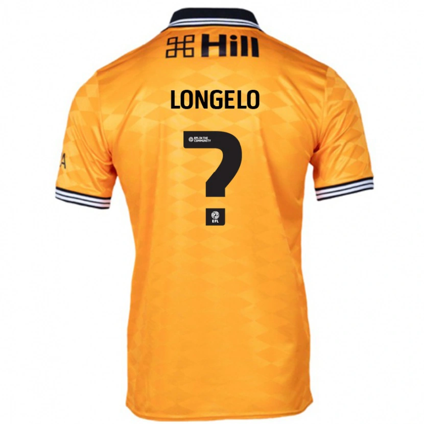 Danxen Børn Emmanuel Longelo #0 Orange Hjemmebane Spillertrøjer 2024/25 Trøje T-Shirt