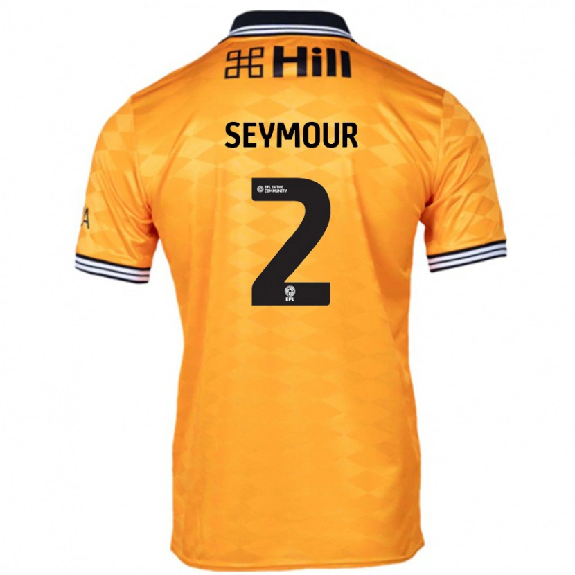 Danxen Børn Mayzee Seymour #2 Orange Hjemmebane Spillertrøjer 2024/25 Trøje T-Shirt
