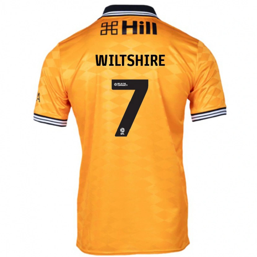 Danxen Børn Sarah Wiltshire #7 Orange Hjemmebane Spillertrøjer 2024/25 Trøje T-Shirt