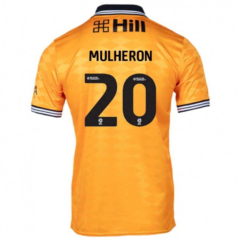 Danxen Børn Bronwyn Mulheron #20 Orange Hjemmebane Spillertrøjer 2024/25 Trøje T-Shirt
