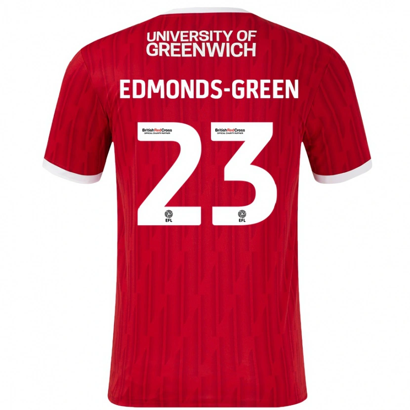 Danxen Børn Rarmani Edmonds-Green #23 Rød Hvid Hjemmebane Spillertrøjer 2024/25 Trøje T-Shirt