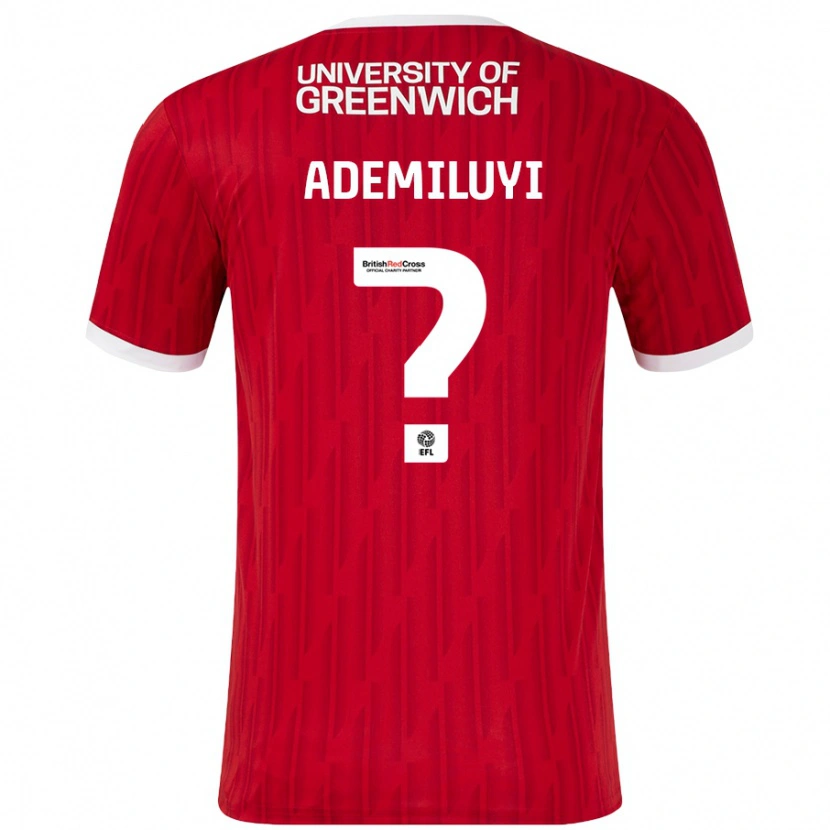 Danxen Børn Princess Ademiluyi #0 Rød Hvid Hjemmebane Spillertrøjer 2024/25 Trøje T-Shirt