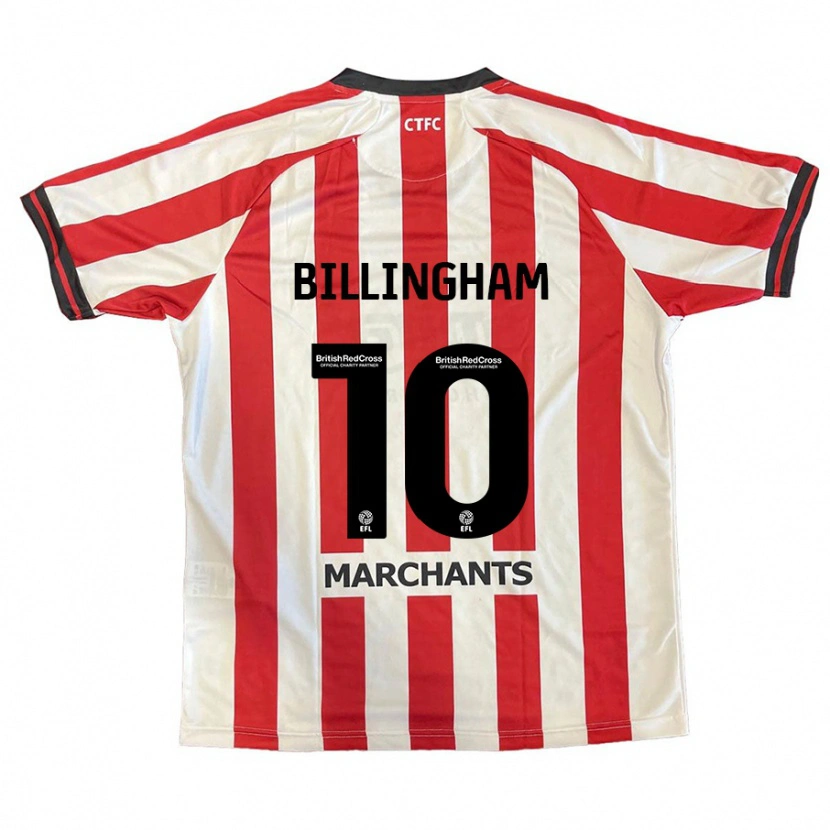 Danxen Børn Lily Billingham #10 Rød Hvid Hjemmebane Spillertrøjer 2024/25 Trøje T-Shirt