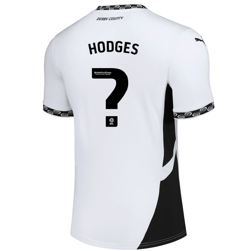 Danxen Børn Dantel Hodges #0 Hvid Sort Hjemmebane Spillertrøjer 2024/25 Trøje T-Shirt