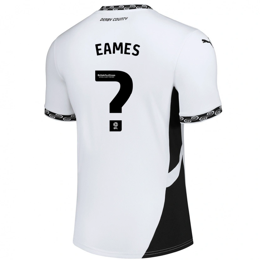 Danxen Børn Owen Eames #0 Hvid Sort Hjemmebane Spillertrøjer 2024/25 Trøje T-Shirt