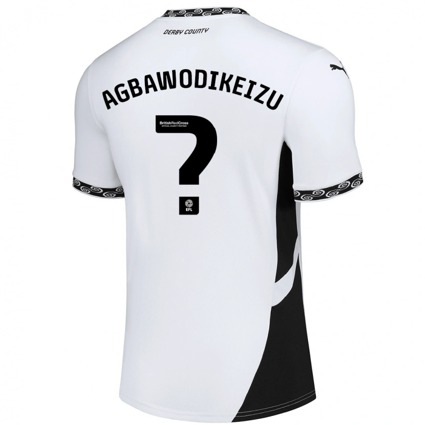 Danxen Børn Charles Ebuka Agbawodikeizu #0 Hvid Sort Hjemmebane Spillertrøjer 2024/25 Trøje T-Shirt