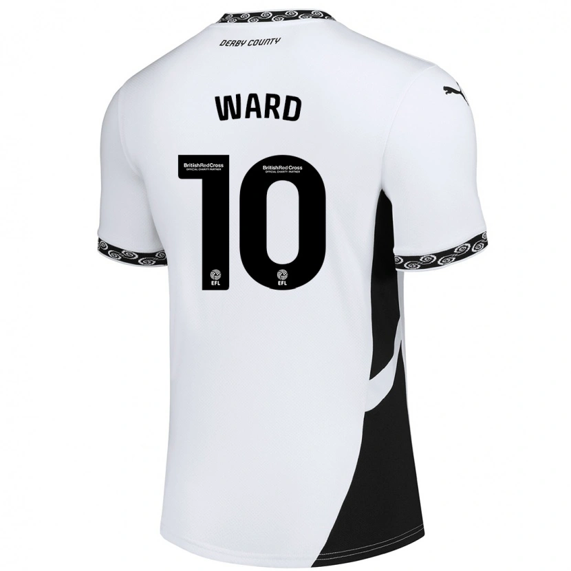 Danxen Børn Hannah Ward #10 Hvid Sort Hjemmebane Spillertrøjer 2024/25 Trøje T-Shirt