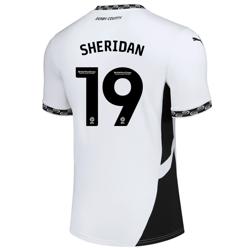 Danxen Børn Isabel Sheridan #19 Hvid Sort Hjemmebane Spillertrøjer 2024/25 Trøje T-Shirt