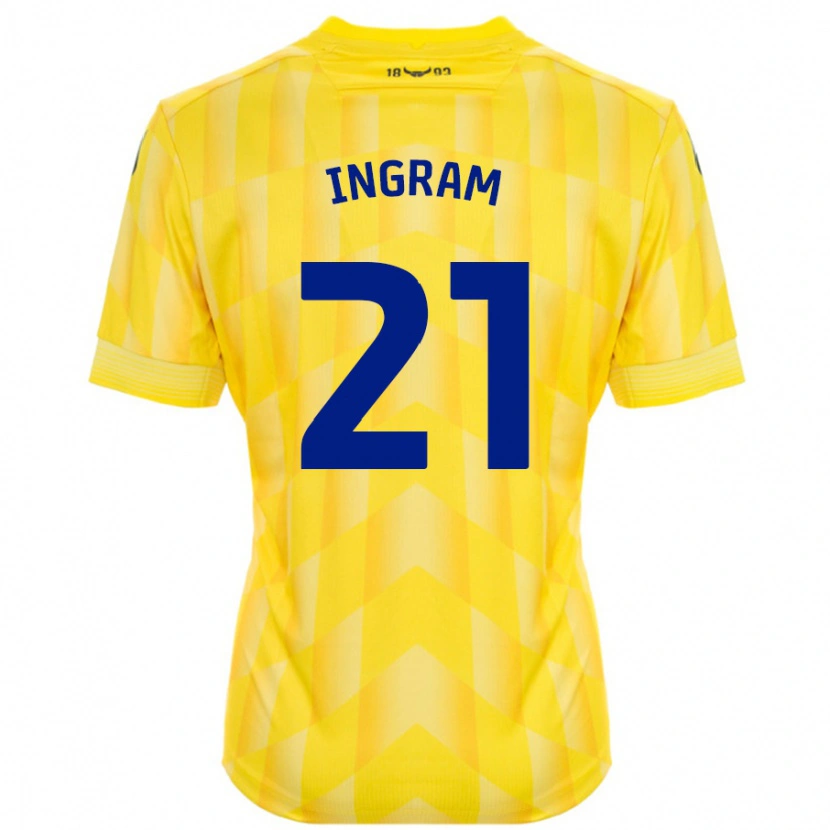 Danxen Børn Matt Ingram #21 Gul Hjemmebane Spillertrøjer 2024/25 Trøje T-Shirt