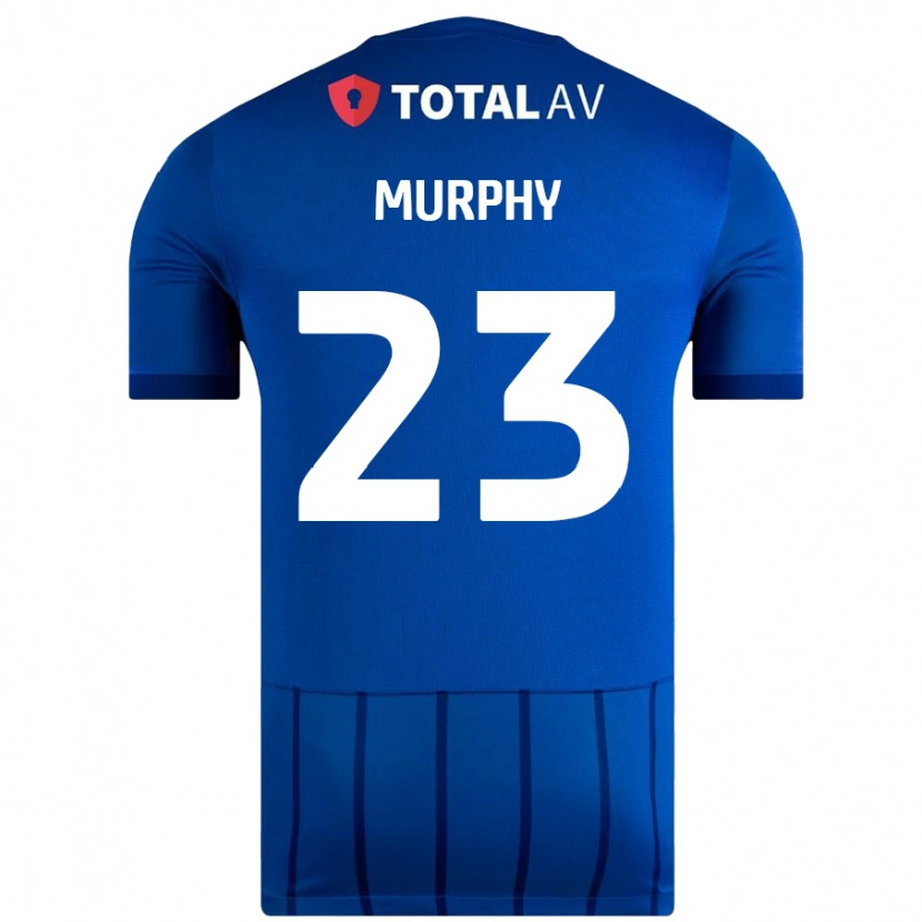 Danxen Børn Josh Murphy #23 Blå Hjemmebane Spillertrøjer 2024/25 Trøje T-Shirt