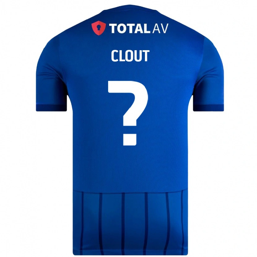 Danxen Børn Harry Clout #0 Blå Hjemmebane Spillertrøjer 2024/25 Trøje T-Shirt