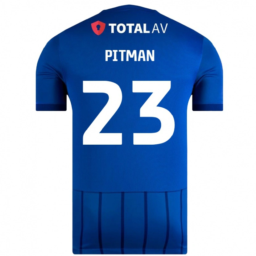 Danxen Børn Emily Pitman #23 Blå Hjemmebane Spillertrøjer 2024/25 Trøje T-Shirt
