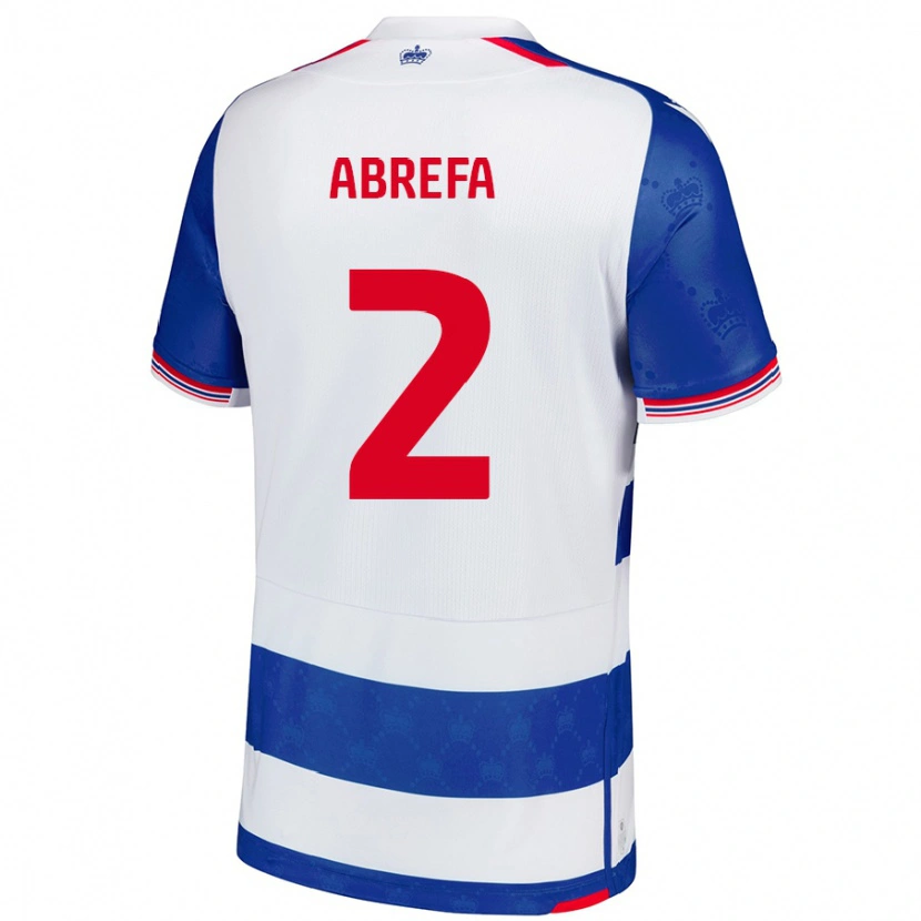 Danxen Børn Kelvin Abrefa #2 Blå Hvid Hjemmebane Spillertrøjer 2024/25 Trøje T-Shirt