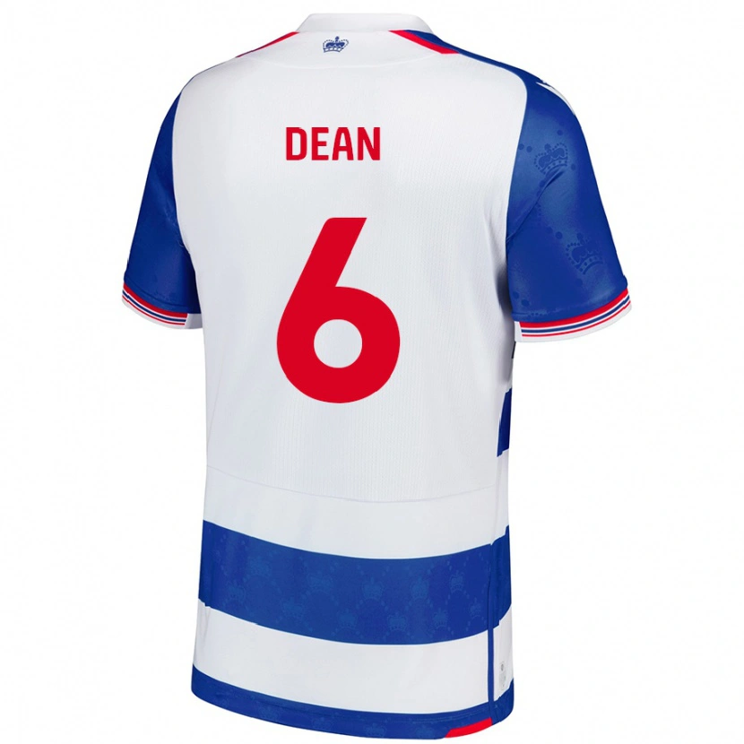 Danxen Børn Harlee Dean #6 Blå Hvid Hjemmebane Spillertrøjer 2024/25 Trøje T-Shirt