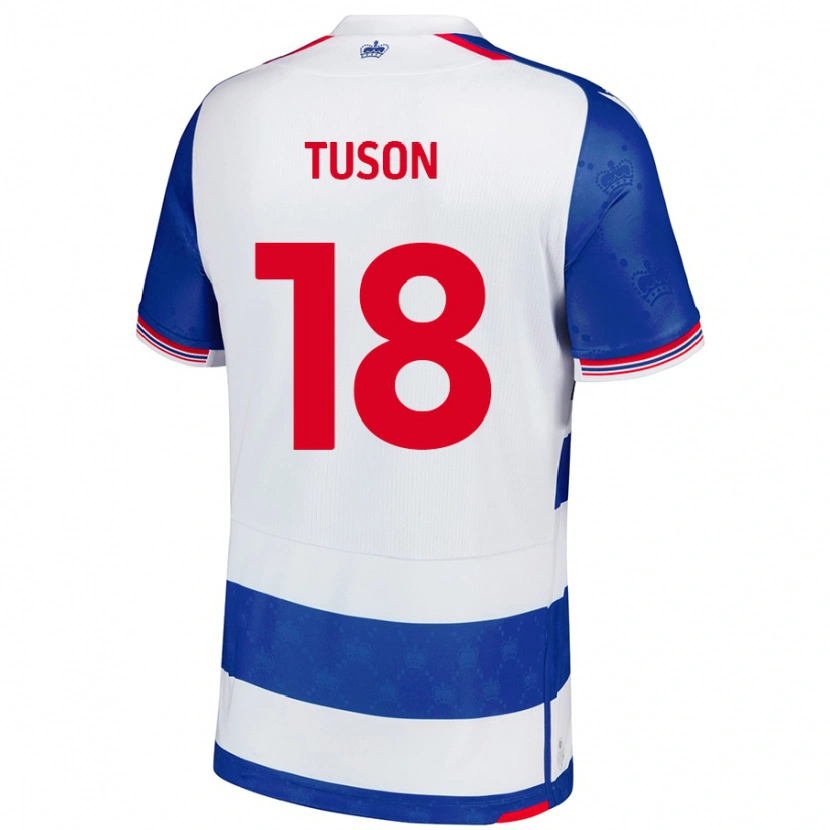 Danxen Børn Freya Meadows-Tuson #18 Blå Hvid Hjemmebane Spillertrøjer 2024/25 Trøje T-Shirt
