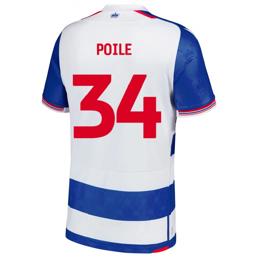 Danxen Børn Imogen Poile #34 Blå Hvid Hjemmebane Spillertrøjer 2024/25 Trøje T-Shirt