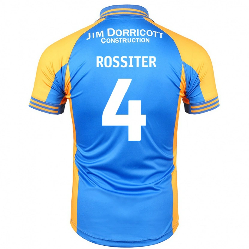 Danxen Børn Jordan Rossiter #4 Blå Rav Hjemmebane Spillertrøjer 2024/25 Trøje T-Shirt