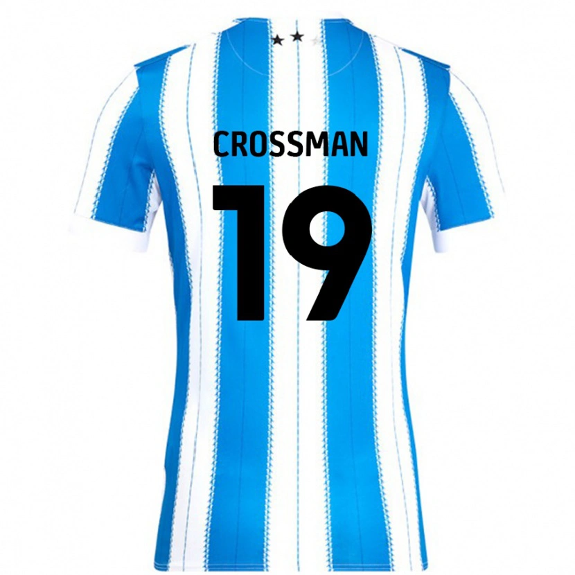 Danxen Børn Paige Crossman #19 Blå Hvid Hjemmebane Spillertrøjer 2024/25 Trøje T-Shirt
