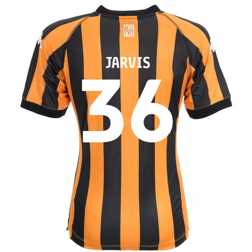 Danxen Børn Will Jarvis #36 Sort Rav Hjemmebane Spillertrøjer 2024/25 Trøje T-Shirt