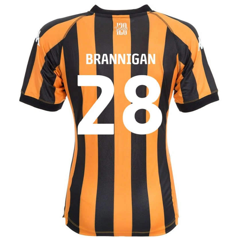 Danxen Børn Aoife Brannigan #28 Sort Rav Hjemmebane Spillertrøjer 2024/25 Trøje T-Shirt