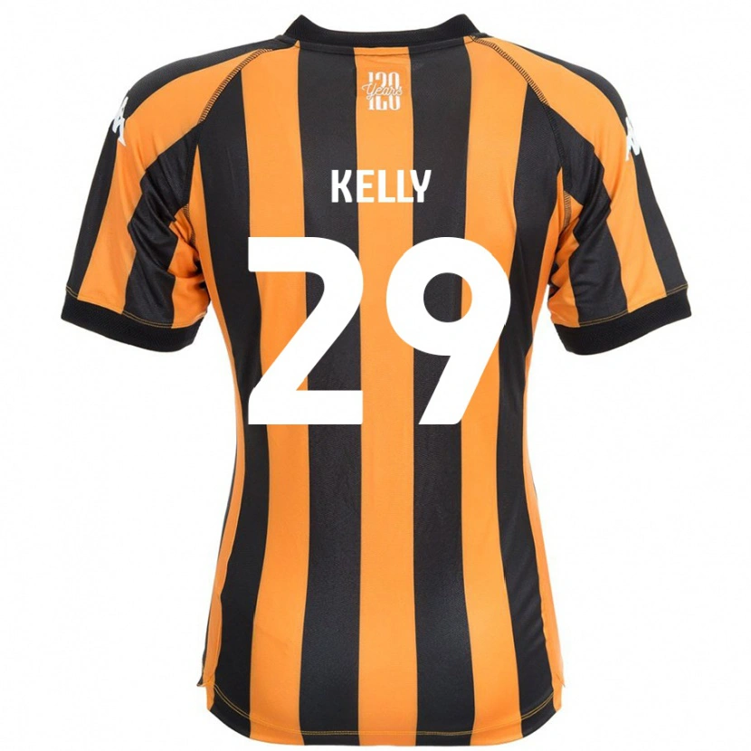 Danxen Børn Ace Kelly #29 Sort Rav Hjemmebane Spillertrøjer 2024/25 Trøje T-Shirt