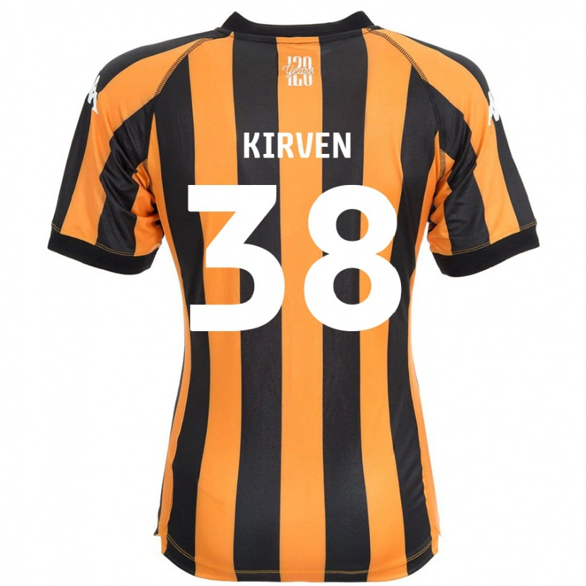 Danxen Børn Tess Kirven #38 Sort Rav Hjemmebane Spillertrøjer 2024/25 Trøje T-Shirt