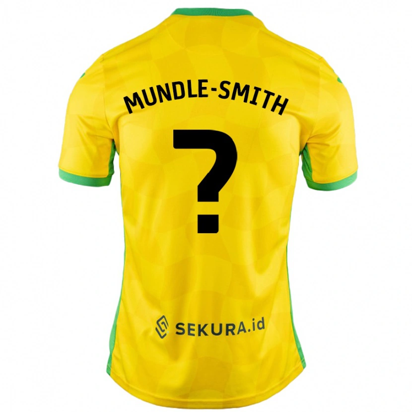 Danxen Børn Errol Mundle-Smith #0 Gul Grøn Hjemmebane Spillertrøjer 2024/25 Trøje T-Shirt